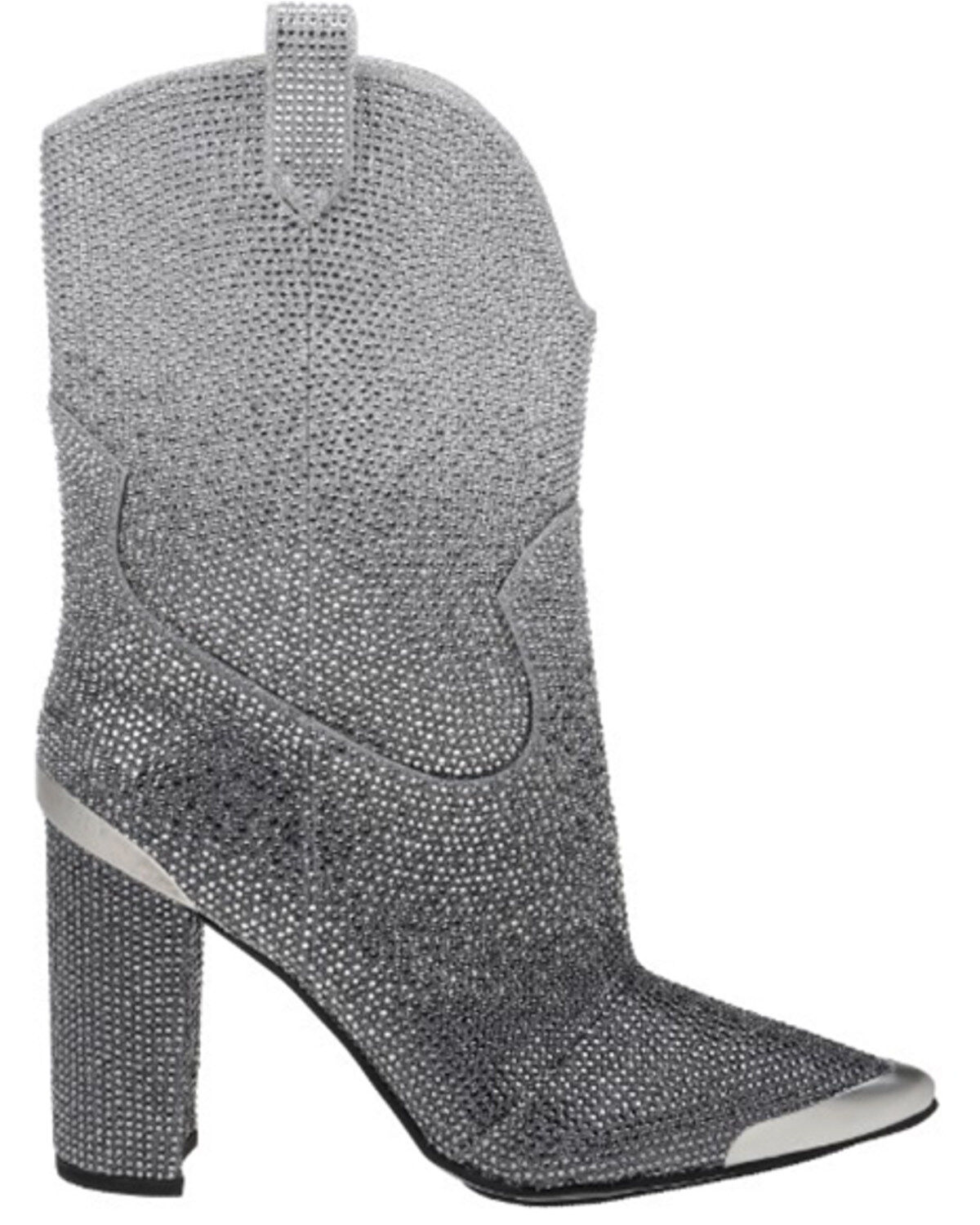 Image #2 - DanielXDiamond Women's Johnny Guitar Western Boots - Snip Toe, Grey, hi-res