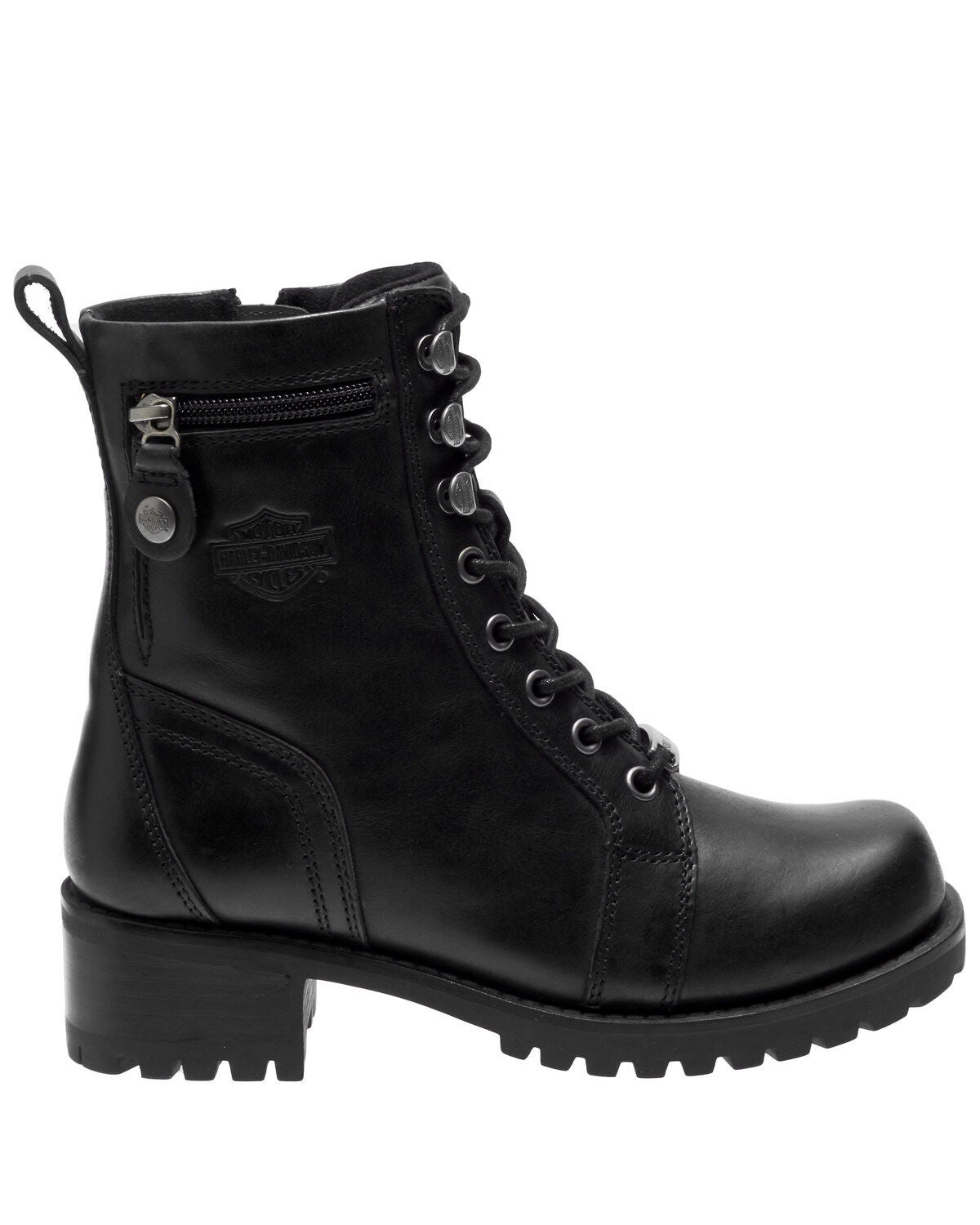 Image #2 - Harley Davidson Women's Keeler Moto Boots - Round Toe, , hi-res