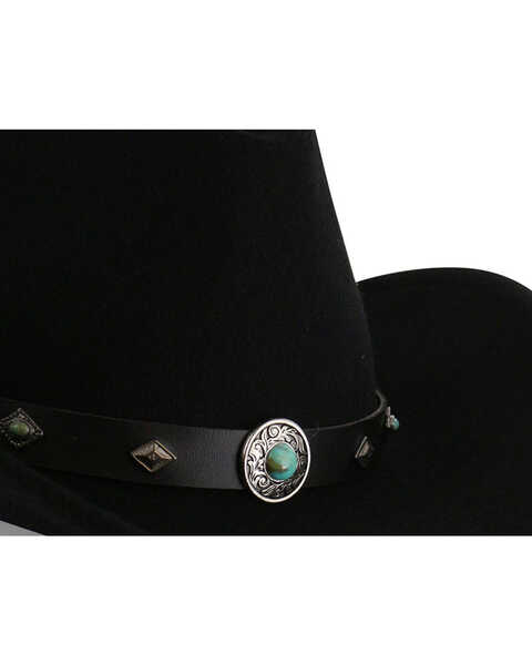 Image #2 - Cody James Men's Santa Ana Felt Western Fashion Hat, Black, hi-res