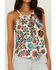 Image #3 - Idyllwind Women's Floral Haze Tank Top, Taupe, hi-res