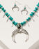 Image #1 - Shyanne Women's Mystic Summer Turquoise Fringe Crescent Set, Silver, hi-res
