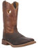 Laredo Men's Ripley Western Performance Boots - Broad Square Toe, Dark Brown, hi-res