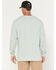 Image #4 - Carhartt Men's Loose Fit Heavyweight Long Sleeve Logo Graphic Work T-Shirt, Sage, hi-res