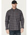 Image #1 - Ariat Men's FR Brando Plaid Print Long Sleeve Button-Down Work Shirt, Black, hi-res