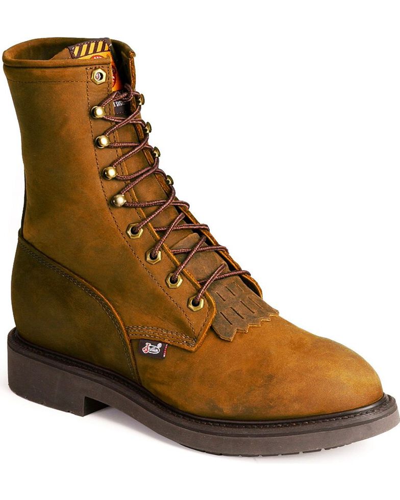 men's 8 inch leather boots