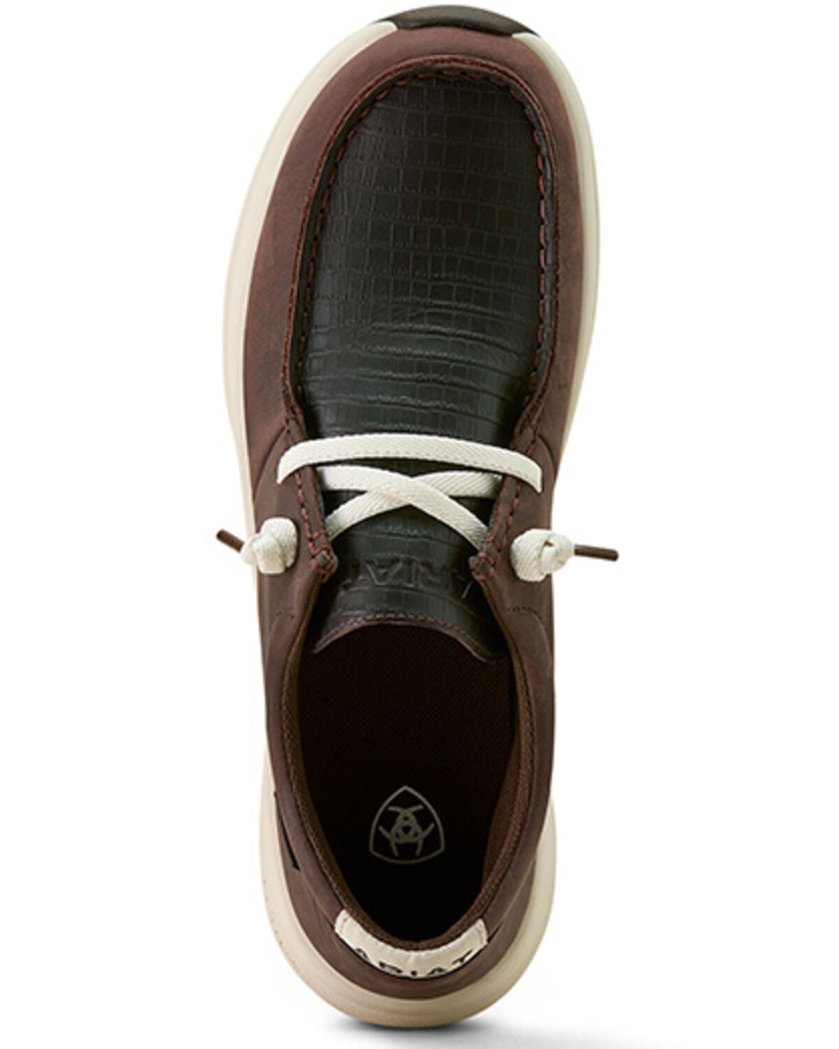 Image #4 - Ariat Women's Buckeye Waterproof Casual Shoes - Moc Toe, Chocolate, hi-res