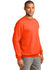 Image #3 - Port & Company Men's Safety Orange 2X Essential Fleece Crew Work Pullover - Big, Orange, hi-res