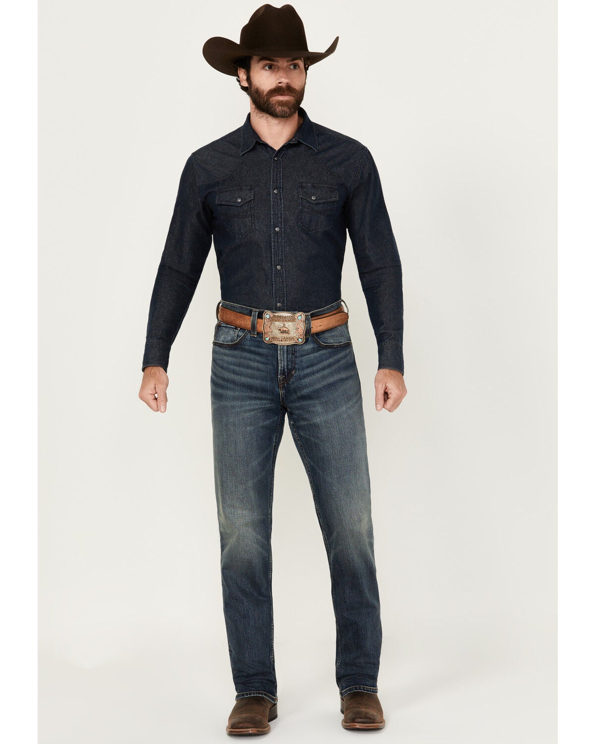 Product Name:  Rock & Roll Denim Men's Rifle Dark Wash Skinny Stretch Denim Jeans