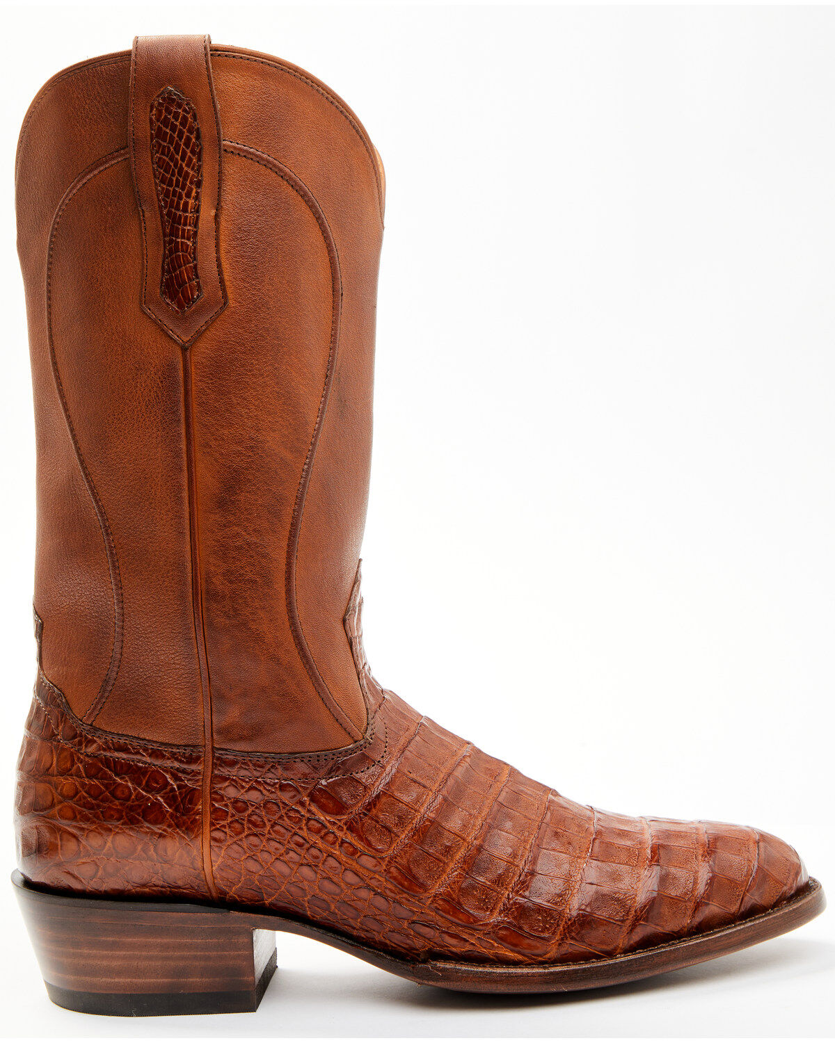 Image #2 - Cody James Black 1978® Men's Chapman Exotic Caiman Belly Western Boots - Round Toe, Cognac, hi-res