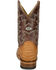 Image #5 - Justin Men's San Antone Exotic Caiman Western Boots - Broad Square Toe, Brown, hi-res