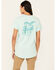 Image #1 - Ariat Women's Rebar Workman True Grit Short Sleeve Work T-Shirt, Turquoise, hi-res