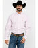 Image #1 - George Strait By Wrangler Men's Red Small Check Plaid Long Sleeve Western Shirt , , hi-res