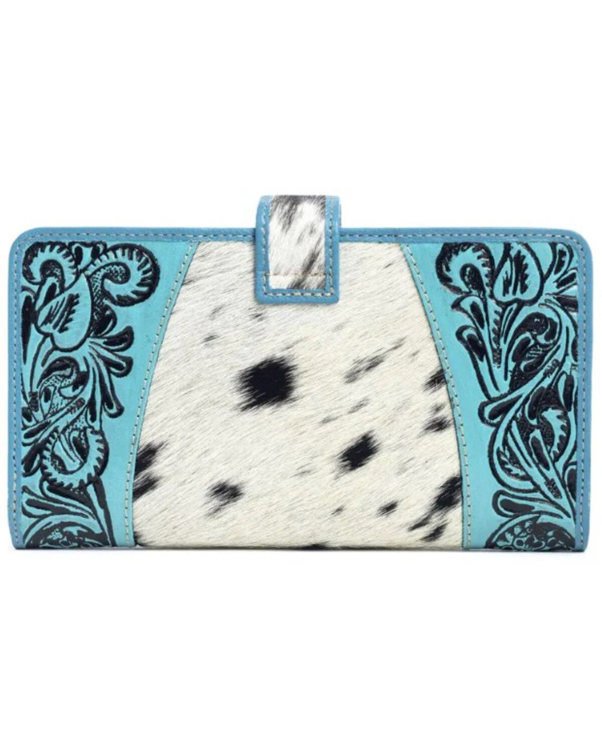 Image #2 - Myra Bag Women's Las Mijitas Tooled Wallet, Turquoise, hi-res