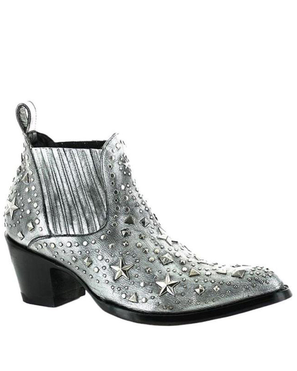 Image #1 - Old Gringo Women's Metal Star Fashion Booties - Pointed Toe, , hi-res