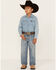 Image #1 - Cody James Boys' Hamshackle Wash Relaxed Boot Denim Jeans, Light Wash, hi-res