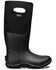 Bogs Women's Mesa Solid Winter Work Boots - Round Toe, Black, hi-res