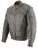 Image #1 - Milwaukee Leather Men's Distressed 2-in-1 Concealed Carry Leather Jacket, Brown, hi-res