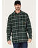 Hawx Men's Plaid Long Sleeve Button Down Flannel Work Shirt , Green, hi-res