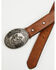 Image #2 - Cody James Boys' Rodeo Champ Southwestern Cross Stitched Bucked Belt, Brown, hi-res