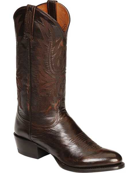Image #1 - Lucchese Handmade Lonestar Calf Cowboy Boots - Medium Toe, , hi-res