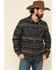 Image #1 - Rock & Roll Denim Men's Jacquard Southwestern Print Border Jacket, Grey, hi-res
