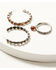 Image #2 - Shyanne Women's Desert Rose Antique Hoop Earrings Set - 3 Piece, Silver, hi-res