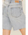 Image #4 - Show Me Your Mumu Women's Brentwood Distressed Denim Jean Shorts, Blue, hi-res
