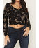 Image #4 - Idyllwind Women's Keystone Conversational Print Long Sleeve Top, Black, hi-res