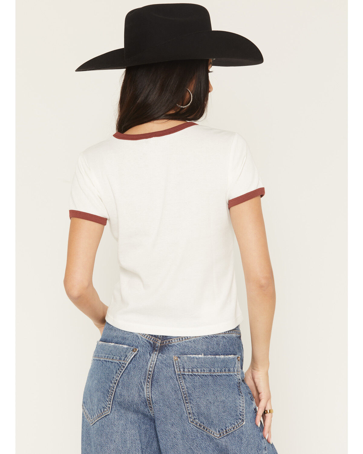 Image #4 - Blended Women's Cool It Short Sleeve Graphic Ringer Tee, White, hi-res