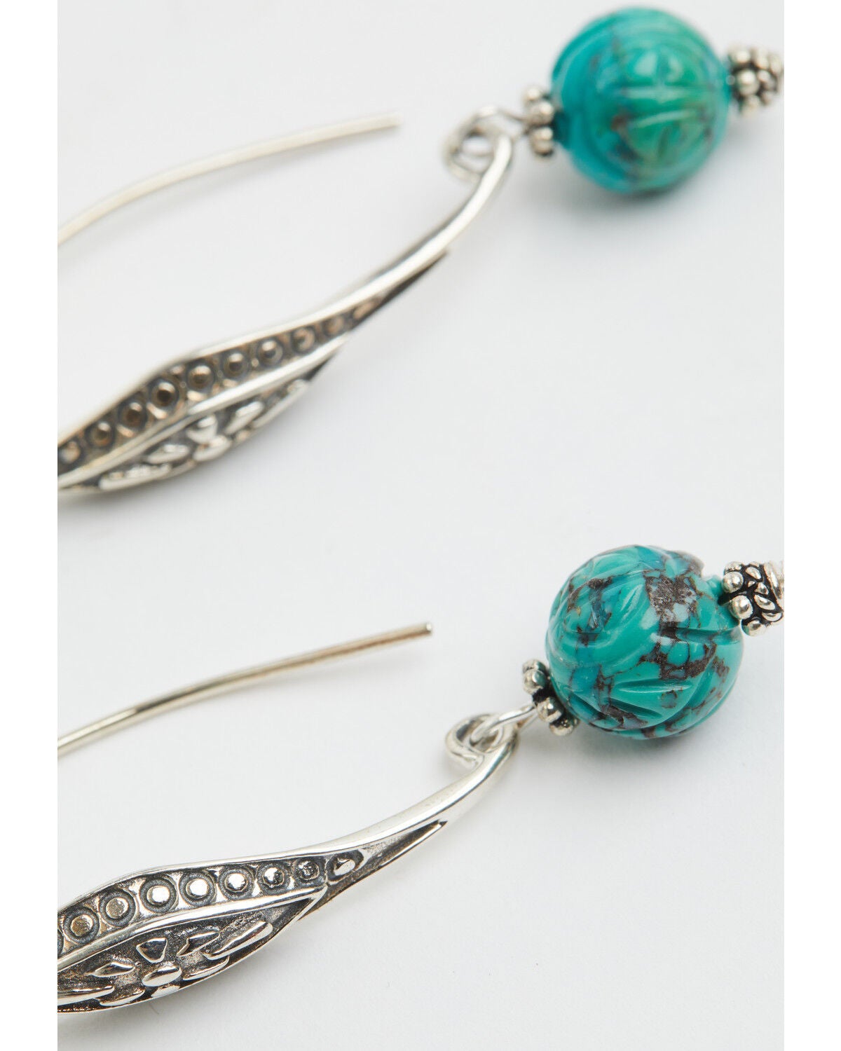 Image #2 - Paige Wallace Women's Ornate Long Earrings, Silver, hi-res