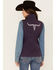 Image #4 - Cowgirl Hardware Women's Filigree Embroidered Emblem Softshell Vest, , hi-res