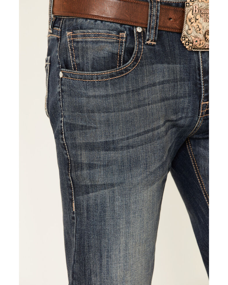 Rock Roll Denim Men S Pistol Dark Vintage Classic Straight Jeans Boot Barn