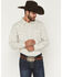 Image #1 - Gibson Trading Co Men's Tulsa Striped Long Sleeve Snap Western Shirt - Big, Ivory, hi-res