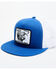 Image #1 - Lazy J Ranch Men's Cattle Headquarters Logo Patch Mesh-Back Ball Cap, Blue, hi-res