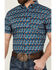 Image #3 - RANK 45® Men's Weststamp Southwestern Geo Print Short Sleeve Button-Down Stretch Western Shirt, Dark Blue, hi-res