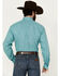 Image #4 - Cinch Men's Striped Long Sleeve Button-Down Western Shirt, Turquoise, hi-res