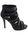 Milwaukee Performance Women's Ankle Strap Stiletto Sandals, Black, hi-res