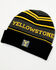 Image #1 - Paramount Network's Yellowstone Striped Print Dutton Ranch Patch Work Beanie, Black, hi-res