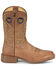 Image #2 - Justin Men's Pickett Western Boots - Broad Square Toe, Tan, hi-res
