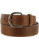 Image #1 - Justin Men's Classic Western Leather Belt , Brown, hi-res