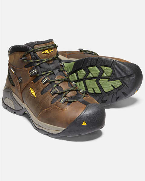 Image #5 - Keen Men's Detroit XT Waterproof Work Boots - Steel Toe, Brown, hi-res