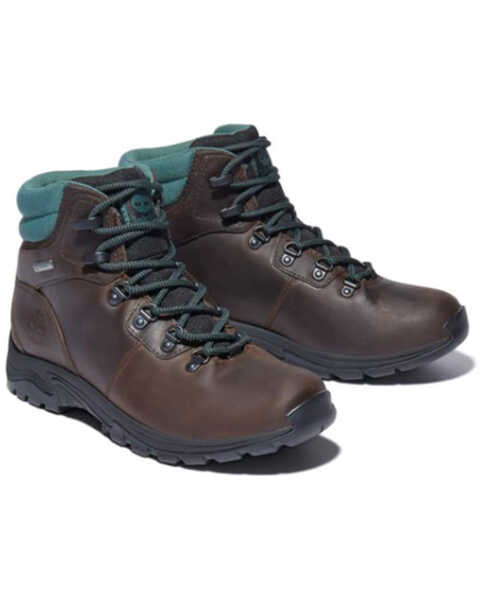 Timberland Women's Mt Maddsen Valley Waterproof Hiker Boots - Soft Toe, Dark Brown, hi-res