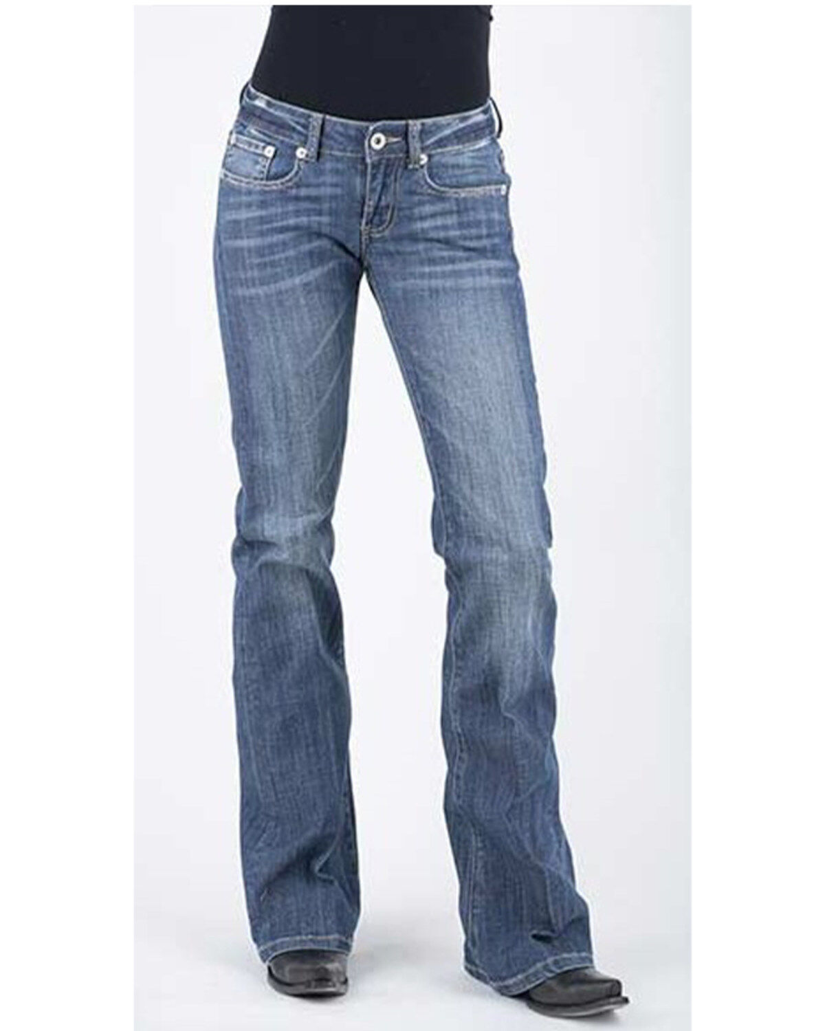 Image #1 - Stetson Women's Medium 816 Classic Bootcut jeans, , hi-res