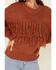 Image #3 - MINKPINK Women's Solid Fringe Crew Chunky Sweater , , hi-res