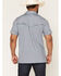 Image #4 - Rock & Roll Denim Men's Medallion Print Short Sleeve Snap Polo, Turquoise, hi-res