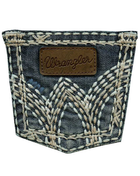 Image #3 - Wrangler Girls' Dark Wash Boot Cut Jeans, Denim, hi-res