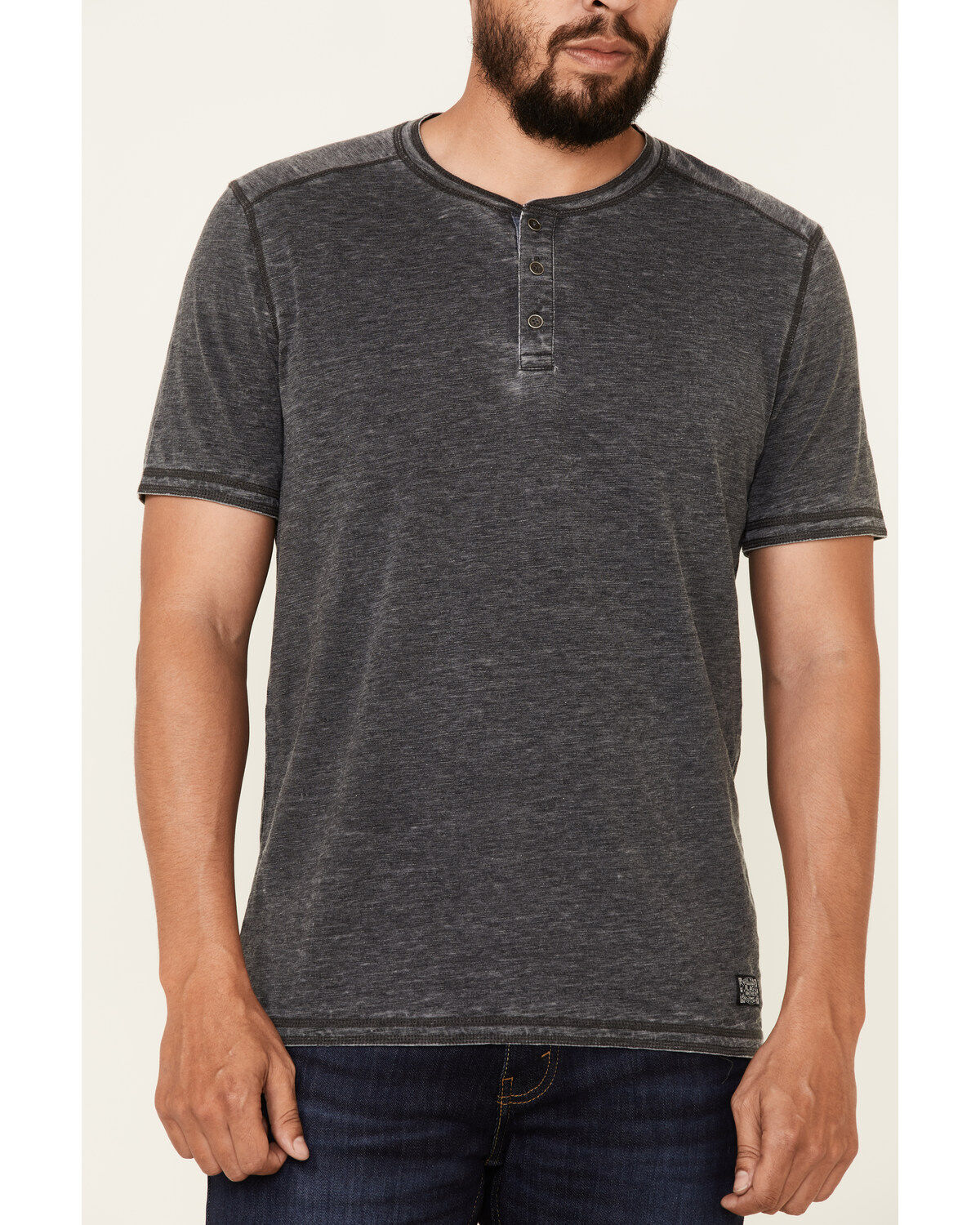 Image #3 - Flag & Anthem Men's Springdale Bo Henley Short Sleeve T-Shirt, Charcoal, hi-res