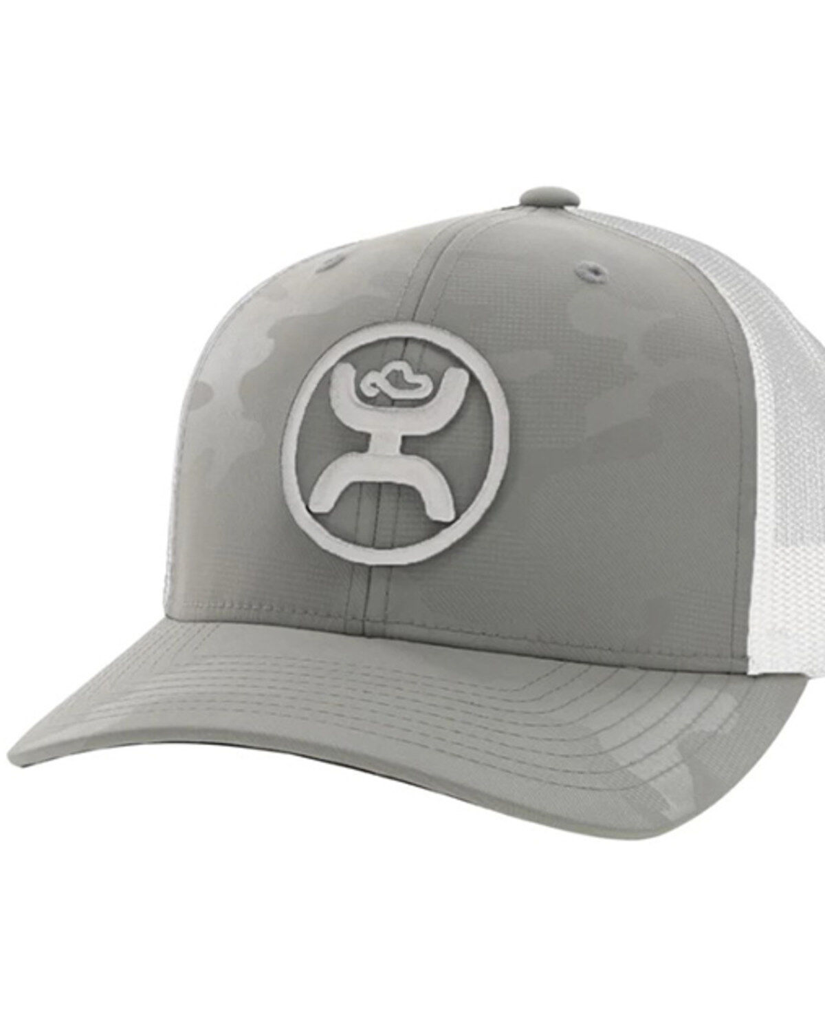 Image #1 - Hooey Men's O Classic Camo Trucker Cap, Grey, hi-res