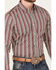 RANK 45® Men's Pattison Southwestern Striped Print Long Sleeve Button-Down Western Shirt, Cream, hi-res