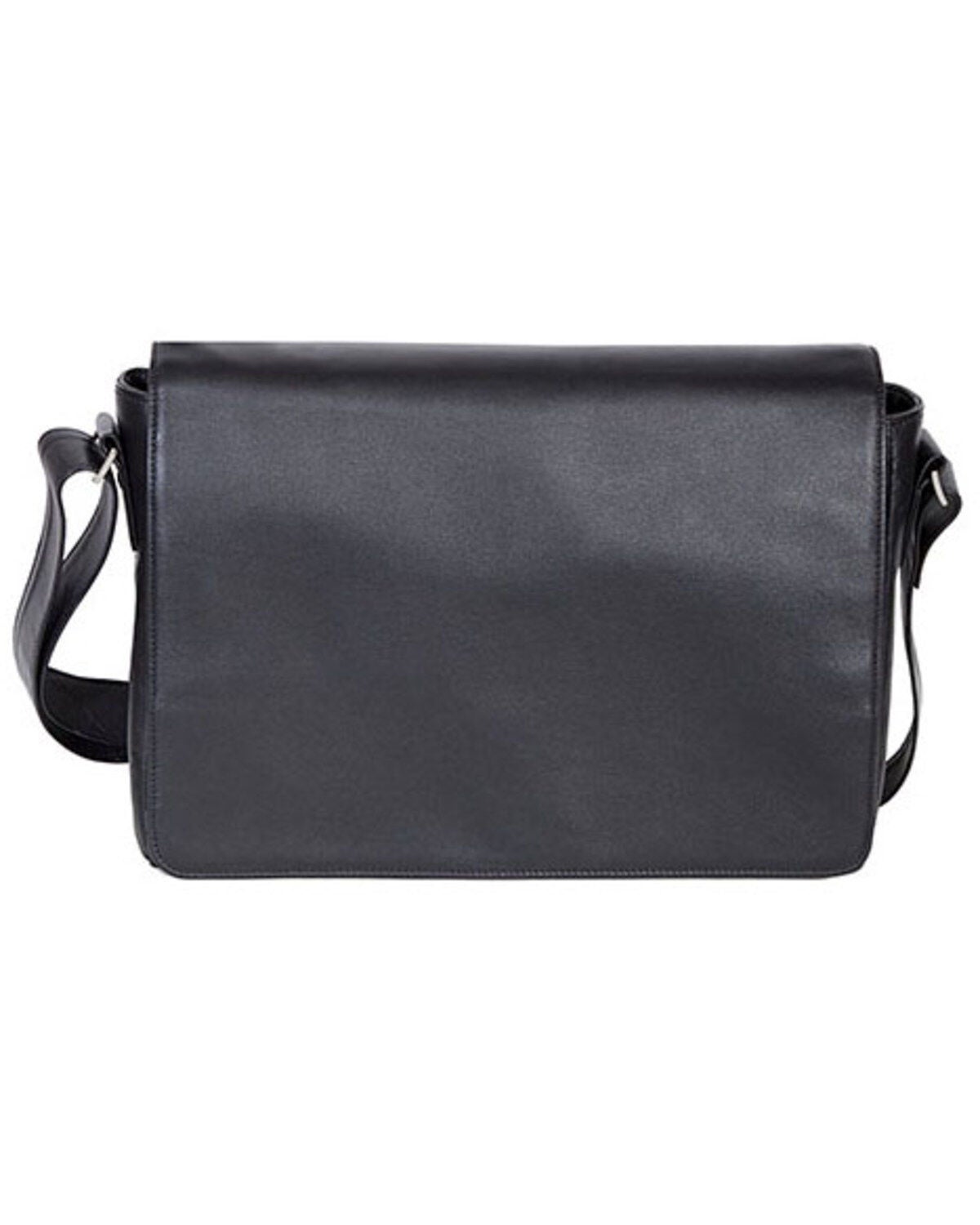 Scully Women's Leather Messenger Bag, Black, hi-res